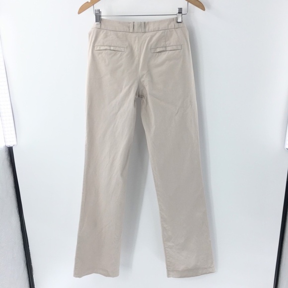 Boss Hugo Boss Women Pants Straight Flare Leg Cotton Blend Tan Pants Sz 2 - Picture 5 of 9